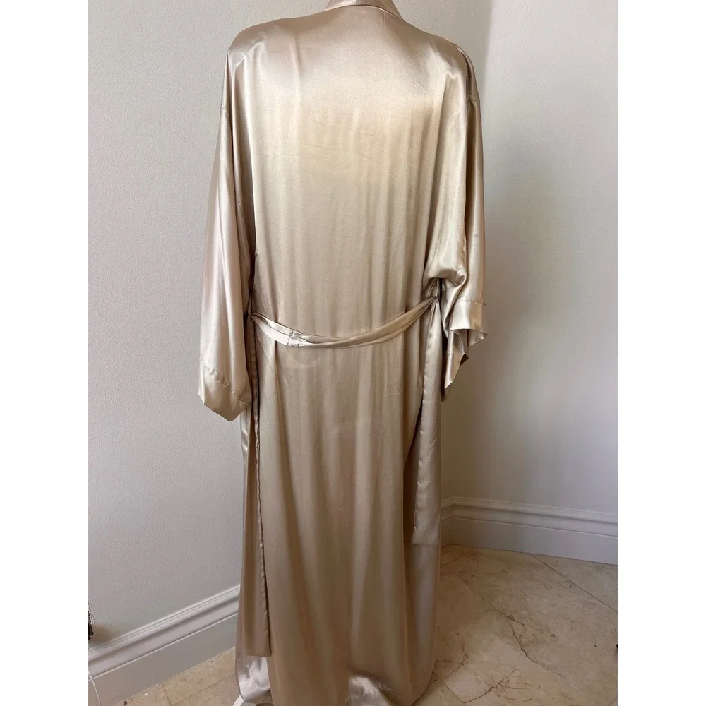 Vintage Champagne Natori nightgown peignoir and robe set Y2K size petite